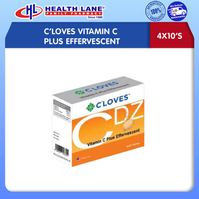 C'LOVES VITAMIN C, ZIN, D3 EFF (10'S X 4)